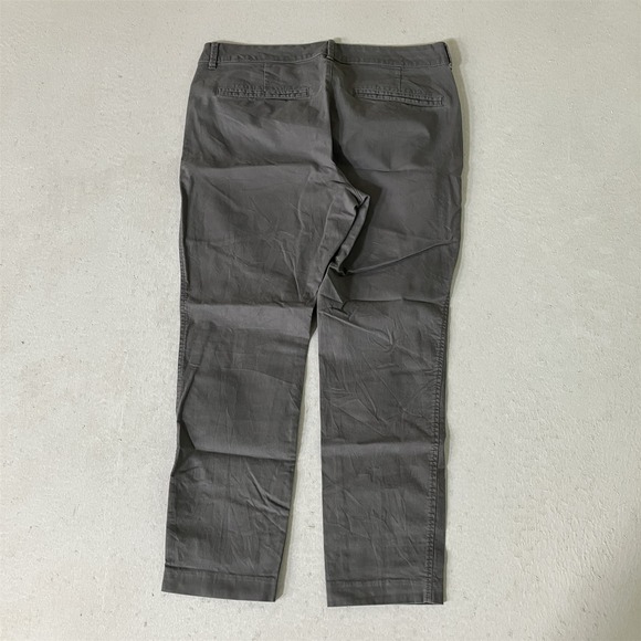 Old Navy 12 Gray Stretch Chino Pixie Skinny Ankle Womens Pants - Picture 10 of 10